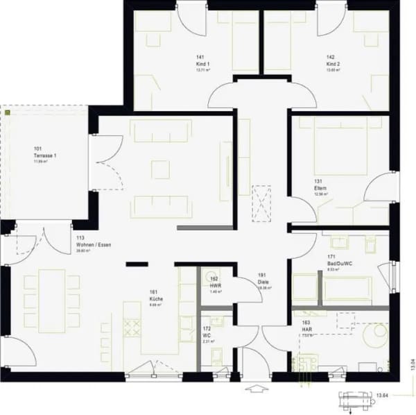 Immobilie in Höttingen - Dieser wunderschöne Bungalow als Altersvorsorge für die Zukunft - Leben auf einer Ebene - Bild 2
