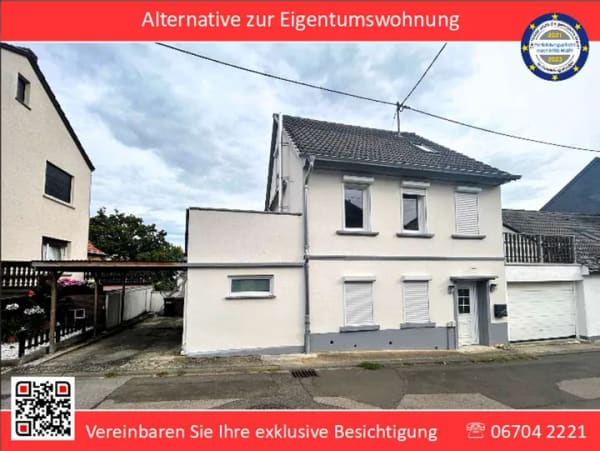 Immobilie in Hackenheim - Kompakte Maße, maximale Raumnutzung: Wohnhaus mit Carport und großer Dachterrasse - Bild 0