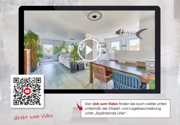 Immobilie in Birkenheide - Freiraum über den Dächern: lichtdurchflutete Dachgeschosswohnung mit offenem Wohnkonzept: lich - Bild 1