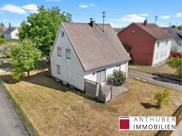 Immobilie in Langweid am Lech - ***Provisionsfrei für Kaufende***Kleines Zweifamilienhaus mit vielseitigen Nutzungsmöglichkeiten - Bild 2