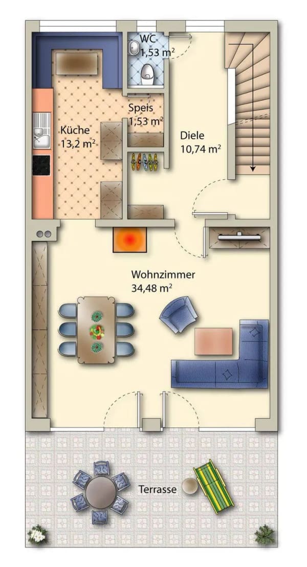 Immobilie in Irschenberg - Großzügiges Familien-Reihenhaus, in ruhiger Lage von Irschenberg - Bild 2