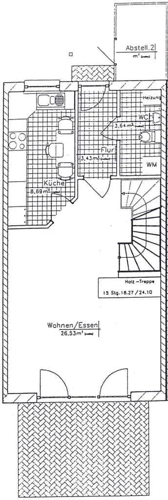 Immobilie in Bentwisch - Provisionsfrei von privat: Reihenmittelhaus in sehr ruhiger Lage in Bentwisch – 97,21 m² Wohnfläche - Bild 2