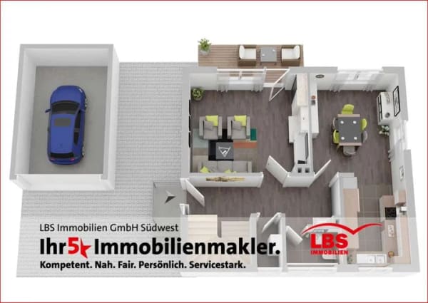 Immobilie in Böhl-Iggelheim - BÖHL-IGGELHEIM - Einfamilienhaus mit großem Grundstück - auf Erbbaupacht! - - Bild 1