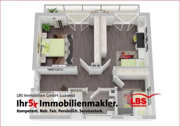 Immobilie in Böhl-Iggelheim - BÖHL-IGGELHEIM - Einfamilienhaus mit großem Grundstück - auf Erbbaupacht! - - Bild 2