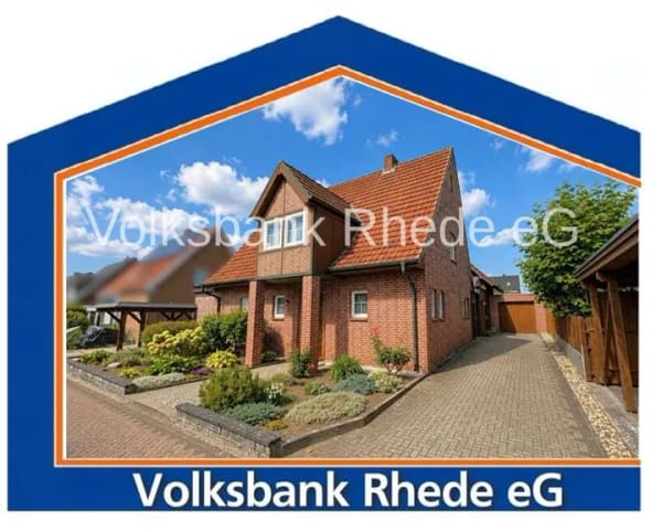 Immobilie in Rhede - Freistehendes Wohnhaus mit Altenteil, Wintergarten und großem Garten in Rhede - Bild 0