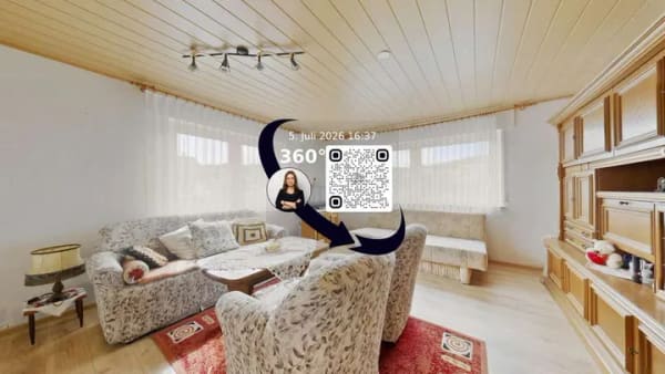Immobilie in Lützelbach - Eckert-Rinallo Immobilien: Freistehendes Haus mit tollem Ausblick am Ortsrand von Seckmauern - Bild 2