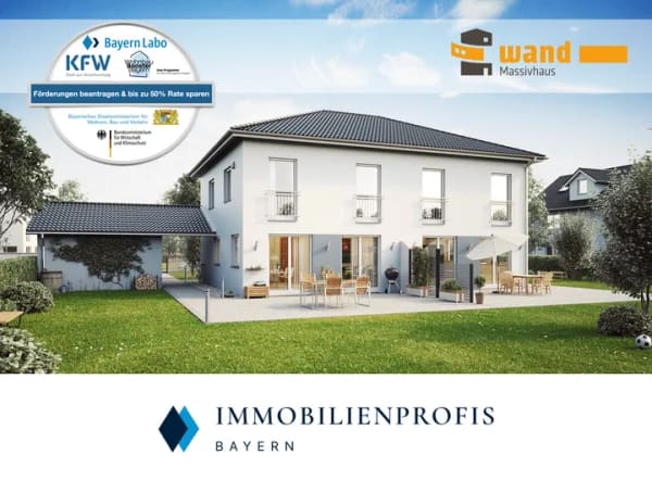Immobilie in Neuried - AKTUELL BELEGT - Exklusive Lage Neuried: Doppelhaushälfte inkl. Home-Office KG | Baupreis sichern! - Bild 0