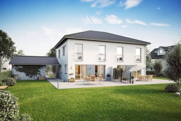 Immobilie in Neuried - AKTUELL BELEGT - Exklusive Lage Neuried: Doppelhaushälfte inkl. Home-Office KG | Baupreis sichern! - Bild 1