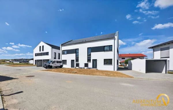 Immobilie in Mamming - Sofort frei.Modern wohnen – Massive Neubau - Doppelhaushälften mit Wärmepumpe, Garage, Erstbezug - Bild 2