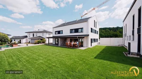 Immobilie in Mamming - Sofort frei.Modern wohnen – Massive Neubau - Doppelhaushälften mit Wärmepumpe, Garage, Erstbezug - Bild 3