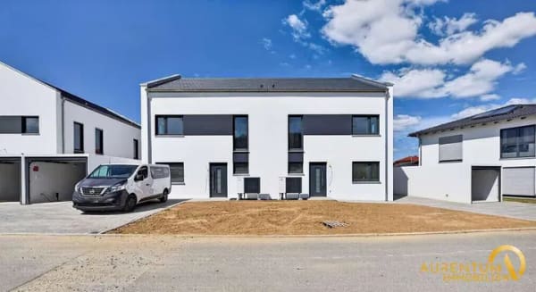 Immobilie in Mamming - Sofort frei.Modern wohnen – Massive Neubau - Doppelhaushälften mit Wärmepumpe, Garage, Erstbezug - Bild 4