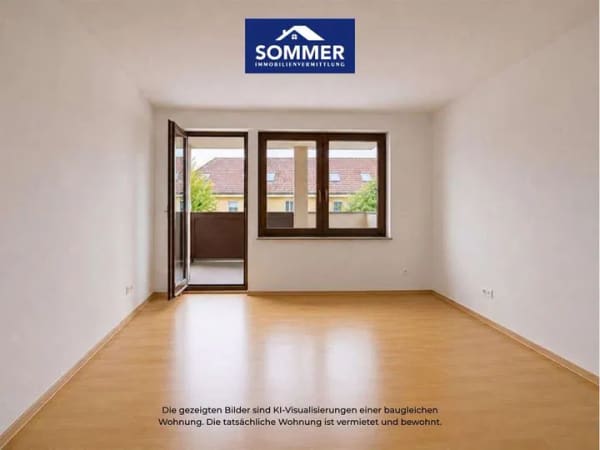 Immobilie in Markdorf - Gepflegte 3-Zimmer-Wohnung mit Loggia + Garage in guter Stadtrandlage von Markdorf - vermietet - Bild 1