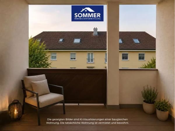 Immobilie in Markdorf - Gepflegte 3-Zimmer-Wohnung mit Loggia + Garage in guter Stadtrandlage von Markdorf - vermietet - Bild 3