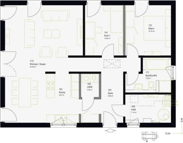 Immobilie in Sennfeld - Ebenerdiger Bungalow - 103 m² - Bild 2