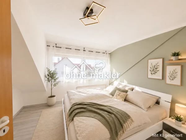 Immobilie in Bibertal - Ansprechende 2 Zimmer Wohnung, Bad mit Wanne+Dusche, Garage, Balkon - ohne Provision - Bild 0