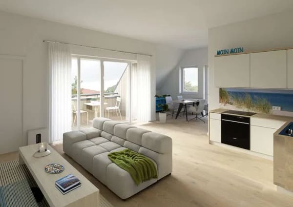 Immobilie in Krummhörn - „Küstenwind“ – moderne Ferienwohnung mit Terrasse im Ortskern von Greetsiel - Bild 4