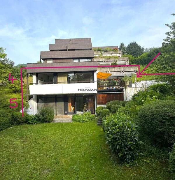 Immobilie in Offenburg - Terrassenwohnung mit Potential auf 2 Etagen mit Pool in Zell-Weierbach - Bild 1