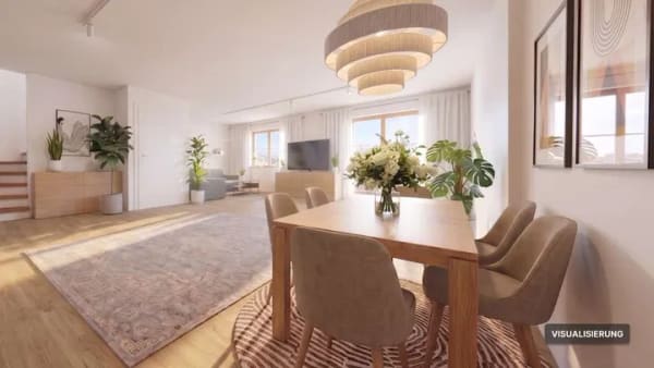 Immobilie in Hiltenfingen - Einheit 7 - Reihenhaus in Landhausoptik mit Garten & Doppelgarage | KfW-40-QNG, Baubeginn erfolgt - Bild 3