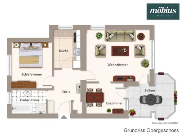 Immobilie in Künzell - Ruhige 2,5-Zimmer-Wohnung mit Balkon und Garage - Bild 0