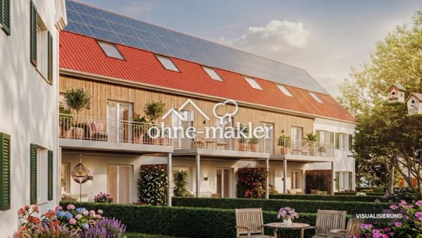 Immobilie in Hiltenfingen - Einheit 5 – Reiheneckhaus in Landhausoptik mit Garten & Doppelgarage | KfW-40-QNG, Baubeginn erfolgt - Bild 1