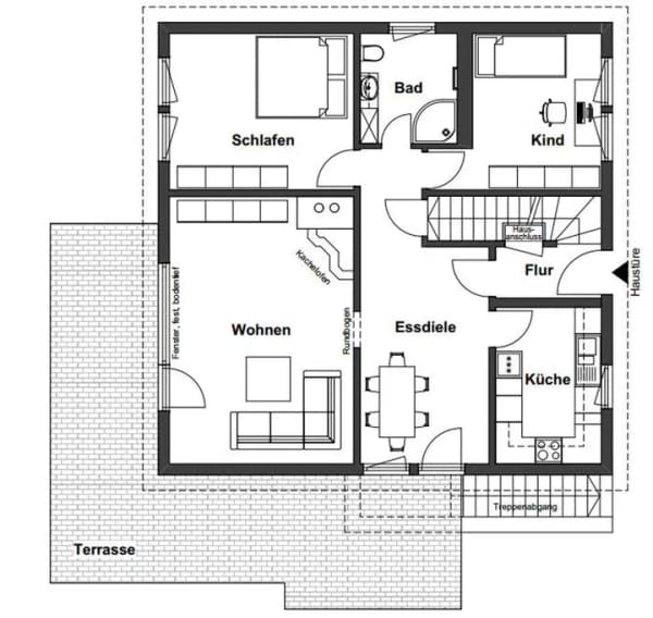 Immobilie in Irmenach - Provisionsfreies 1- bis 2-Familienhaus mit Weitblick, Sauna und 2. Grundstück. Schönste Lage im Ort. - Bild 3