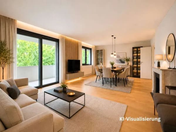 Immobilie in Schwalbach - Großzügige 4-Zimmer-Wohnung mit Balkon, Tiefgarage & Blick ins Grüne in Schwalbach - Bild 4