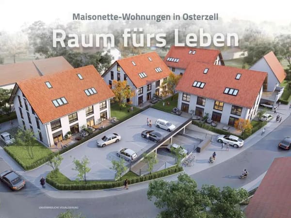 Immobilie in Osterzell - Osterzell: Neubau-Maisonette – 7 Zimmer auf zwei Ebenen mit Garten - Bild 0