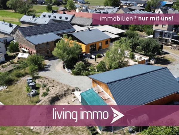 Immobilie in Rosenbach/Vogtland - Bäuerliches Anwesen im Dreiländereck Sachsen/Bayern/Thüringen mit 2 Wohngebäuden, Scheune, Land - Bild 0