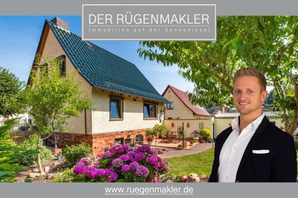Immobilie in Garz/Rügen - Geplegtes Einfamilienhaus mit Vollkeller & sonnigem Garten in zentraler Lage in 18574 Garz auf Rügen - Bild 0