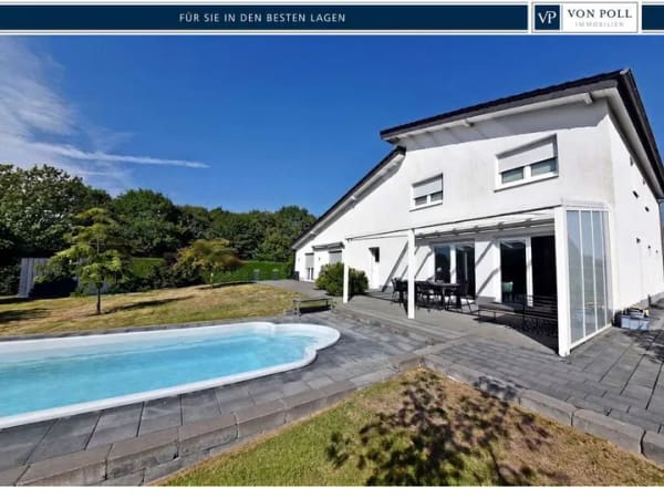 Immobilie in Niedernwöhren - Klarheit,Raum&Effizienz:Modernes 260 qm Architektenhaus (A+) Einliegerwohnung·Pool·5200m² Grundstück - Bild 0