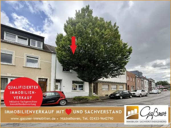Immobilie in Hückelhoven - Sanierungsbedürftiges Reihenmittelhaus mit Garten und Carport in Hückelhoven-Baal - Bild 0