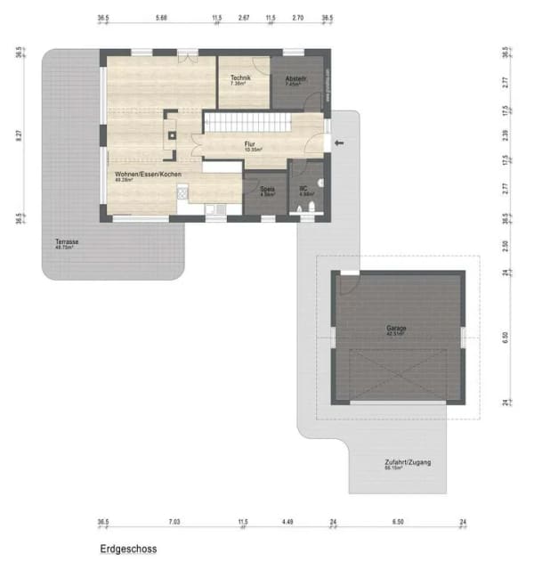 Immobilie in Tacherting - Energieeffizientes Einfamilienhaus mit hochwertiger Ausstattung und XXL-Garage - Bild 1