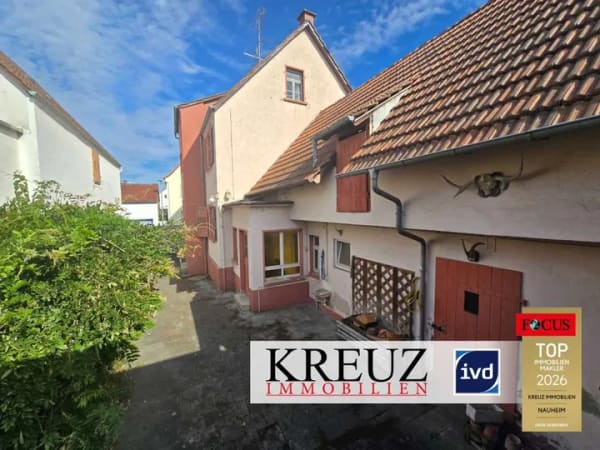 Immobilie in Rüsselsheim am Main - Sanierungsbedürftige Hofreite mit Scheune in Königstädten, vielseitig nutzbar! - Bild 0