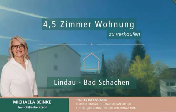 Immobilie in Bodolz - Großzügiges Wohnen in Bad Schachen - 4,5 Zimmer, Süd-West-Balkon & Garage - Bild 0