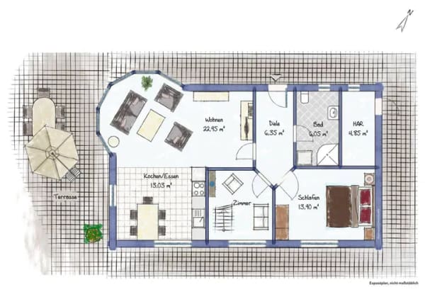 Immobilie in Koserow - Haus in Koserow mit Erbbaurecht – nur ca. 750 m zum Ostseestrand - Bild 1