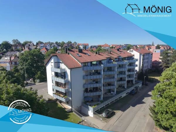 Immobilie in Böblingen - Vermietete 2-Zimmer-Wohnung mit großer Südterrasse und TG-Stellplatz, perfekt zentral gelegen - Bild 0