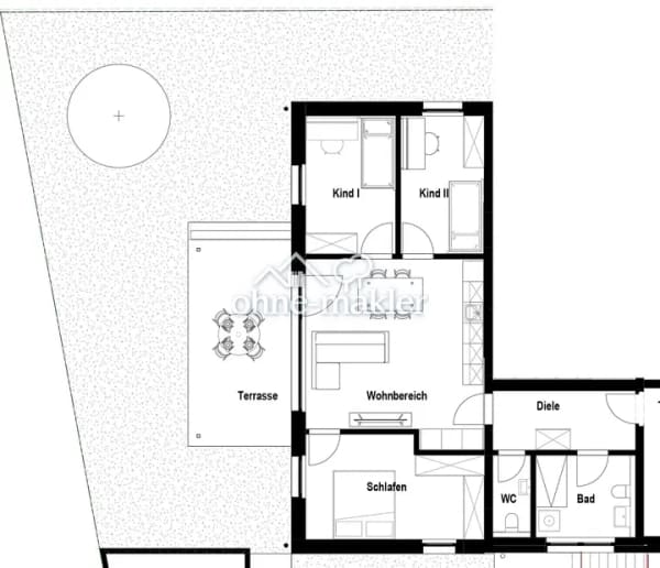 Immobilie in Murr - Ruhige Erdgeschosswohnung mit 3 oder 4 Zimmer, großem Garten, Carport und Stellplatz - Bild 3