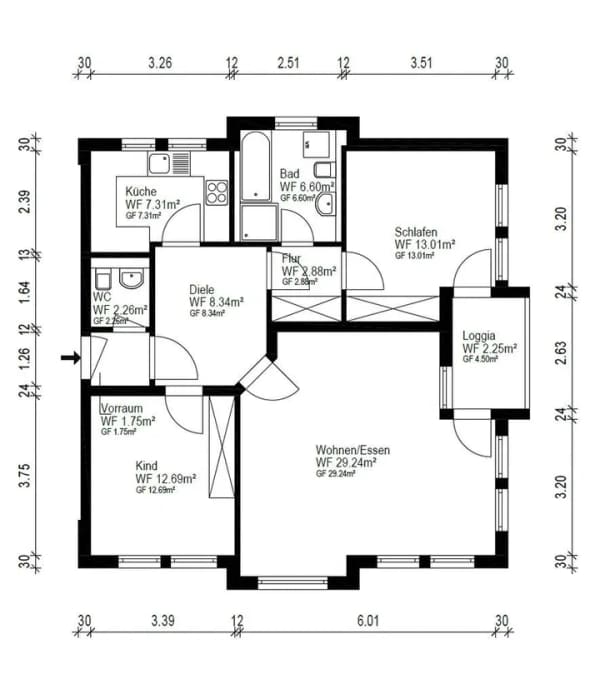 Immobilie in Reichenbach an der Fils - Vermietete 3-Zimmer-Wohnung inkl. 2 Stellplätzen in der Tiefgarage - Bild 2