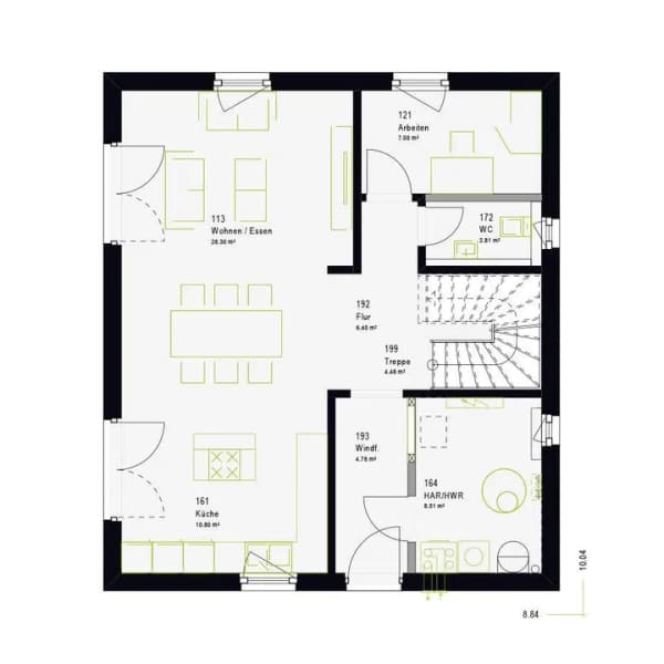 Immobilie in Betzigau - Modernes Familienhaus - massa LifeStyle 14.04 S mit Garten, Büro & Ankleide - Bild 1