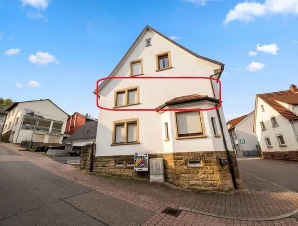 Immobilie in Kämpfelbach - 2-Zimmer-Eigentumswohnung in kernsaniertem Mehrfamilienhaus in Kämpfelbach / Ersingen - Bild 1