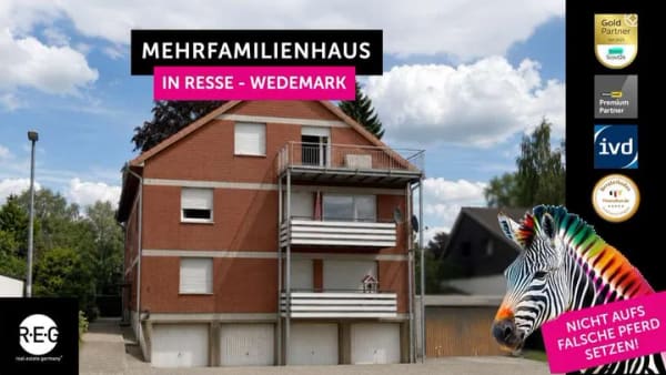 Immobilie in Wedemark - Kapitalanlageobjekt in Wedemark - Resse Mehrfamilienhaus mit 6 Wohnungen - Bild 0