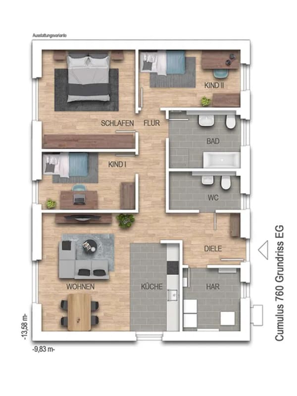 Immobilie in Niedersohren - Sicher, massiv, preiswert: Neubau-Bungalow zum Wohlfühlen! - Bild 4