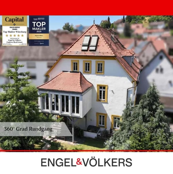 Immobilie in Leinach - Liebhaberstück mit Stil & Geschichte – Ehemaliges Pfarrhaus von 1698 auf ca. 1.500 m² Grundstück - Bild 0
