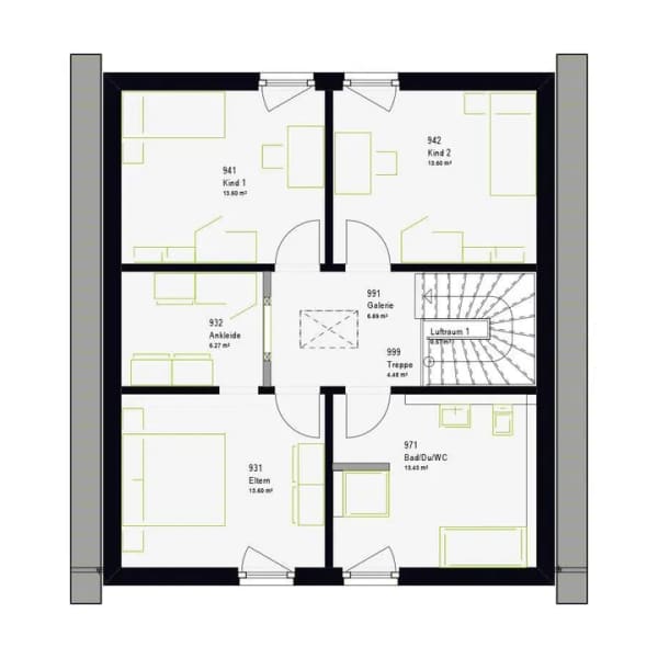 Immobilie in Pfronstetten - Modernes Familienhaus - massa LifeStyle 14.04 S mit Garten, Büro & Ankleide - Bild 2