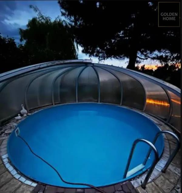 Immobilie in Echzell - Großzügiger Bungalow mit Pool, Südwestterrasse und freiem Blick ins Grüne - Bild 1