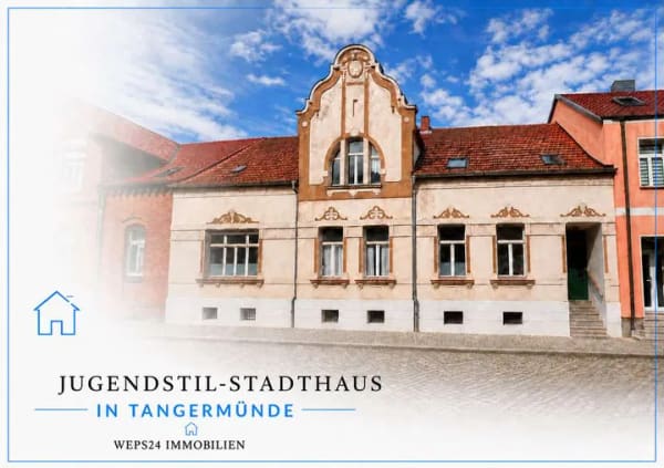 Immobilie in Tangermünde - Jugendstil-Stadthaus in Tangermünde - historischer Charme trifft außergewöhnliches Potenzial - Bild 0