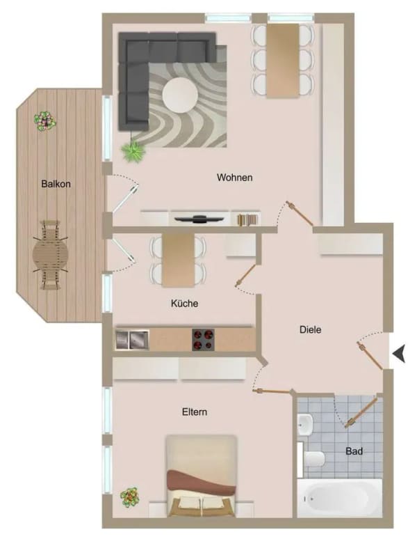 Immobilie in Sandersdorf-Brehna - Eigentumswohnung mit 74 m², Balkon und Garage in idylischer Wohnlage An d. Richard in Sandersdorf - Bild 1
