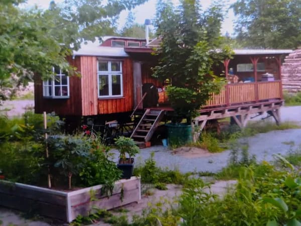Immobilie in Flöha - Holz-Wohnbauwagen / Tiny House /  + Veranda & Schuppen | Chemnitz - Bild 0