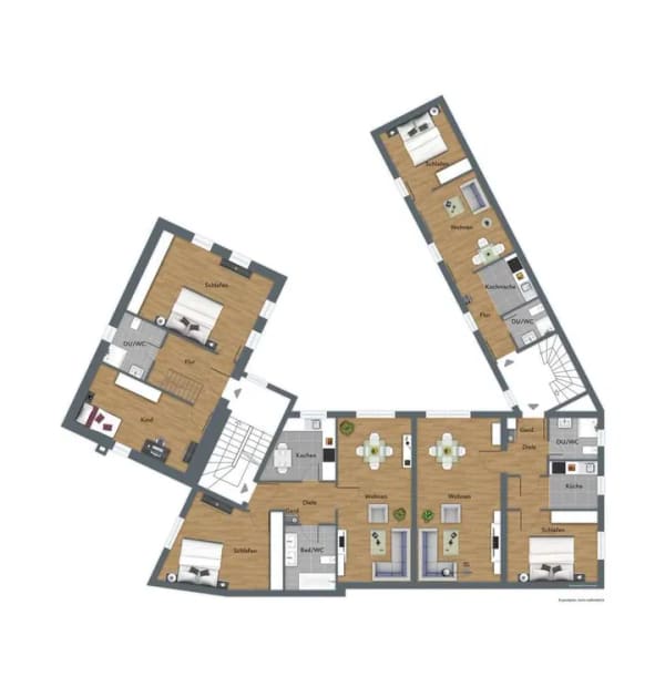 Immobilie in Neuberg - Kapitalanlage! Ensemble aus 2 MFH m. Garten, Ortskern v. Neuberg-Rüdigheim - Bild 3