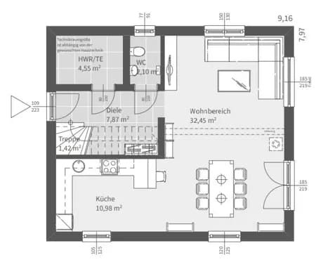 Immobilie in Groß-Bieberau - Günstig, mit Eigenleistung ins Eigenheim. Neubau auf Bodenplatte. Auch "schlüsselfertig" möglich. - Bild 1